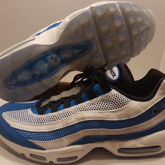 air max 95 blue black white